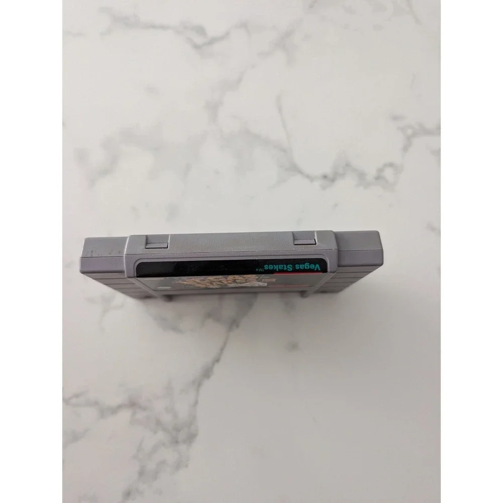 SNES Vegas Stakes Super Nintendo Cartridge Tested Working